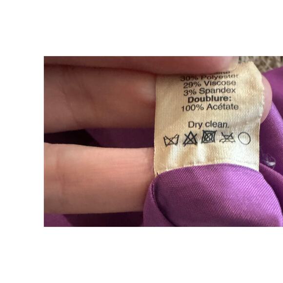 J.Crew | Fuchsia City Fit Wool-Blend Skimmer Pants | Size 6 - Picture 9 of 9